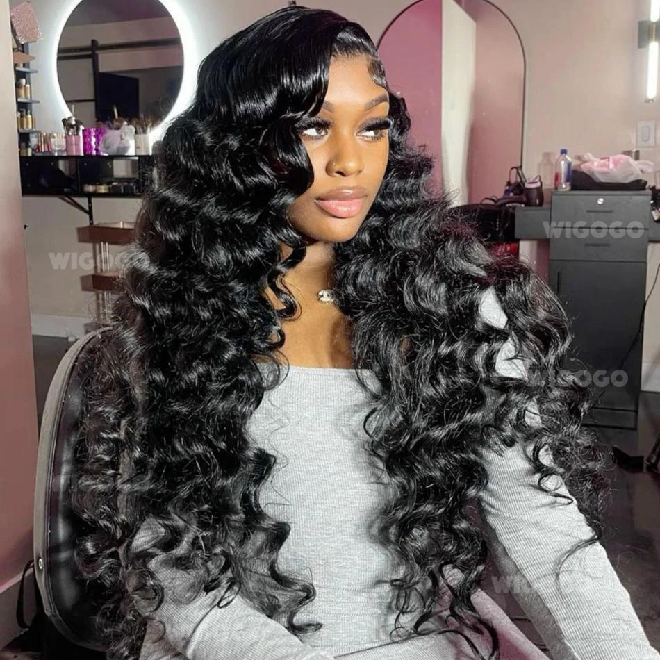 

Loose Deep Wave 13X6 Hd Lace Frontal 100% Human Hair Wigs Curly Wigs Brazilian 13X4 Hd Lace Front Wig Preplucked Water Wave Hair