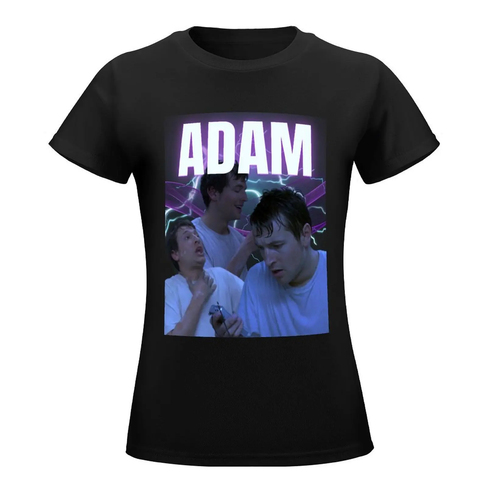 ADAM SAW X DESIGN T-Shirt Short sleeve tee oversized Women tops