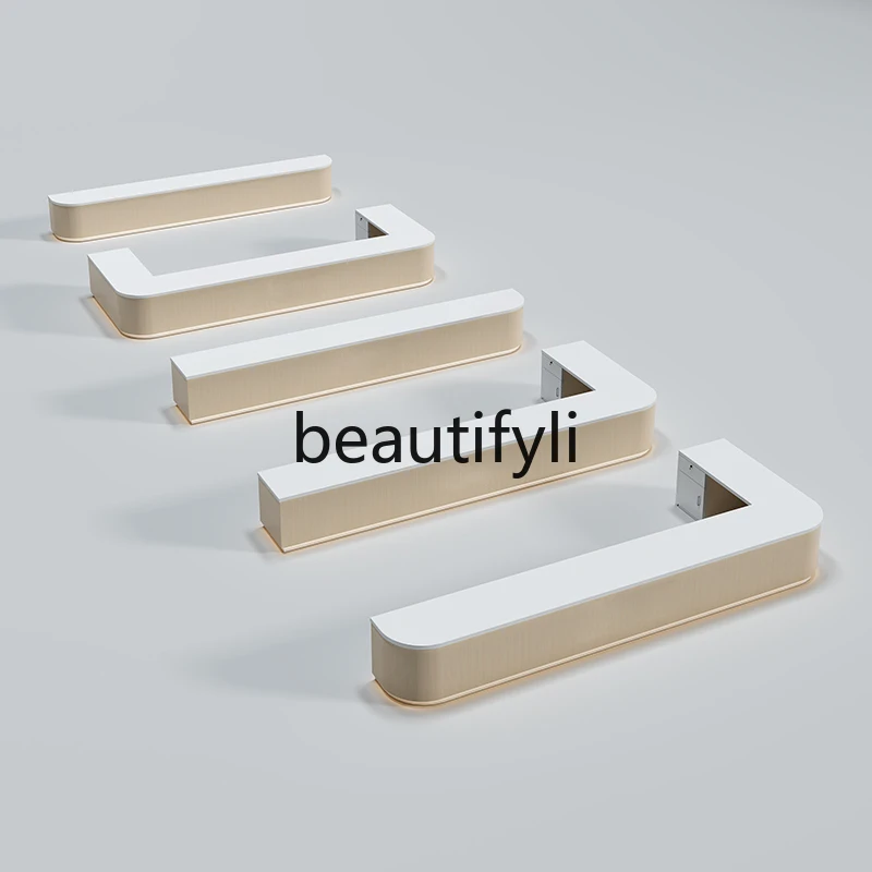 مكتب خدمة ورنيش حديث وبسيط، مكتب استقبال، مكتب الشركة، مكتب أمامي، طاولة بار، تخصيص عداد أمين الصندوق