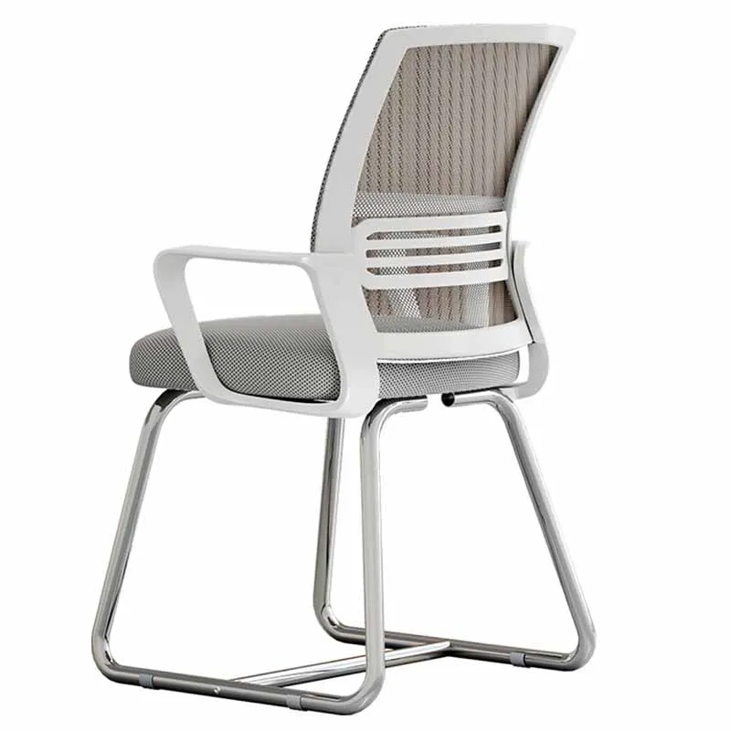 Silla De Oficina ejecutiva Relax, respaldo con soporte, Sillas De Oficina ergonómicas nórdicas normales para juegos, cómodos muebles blancos De Oficina