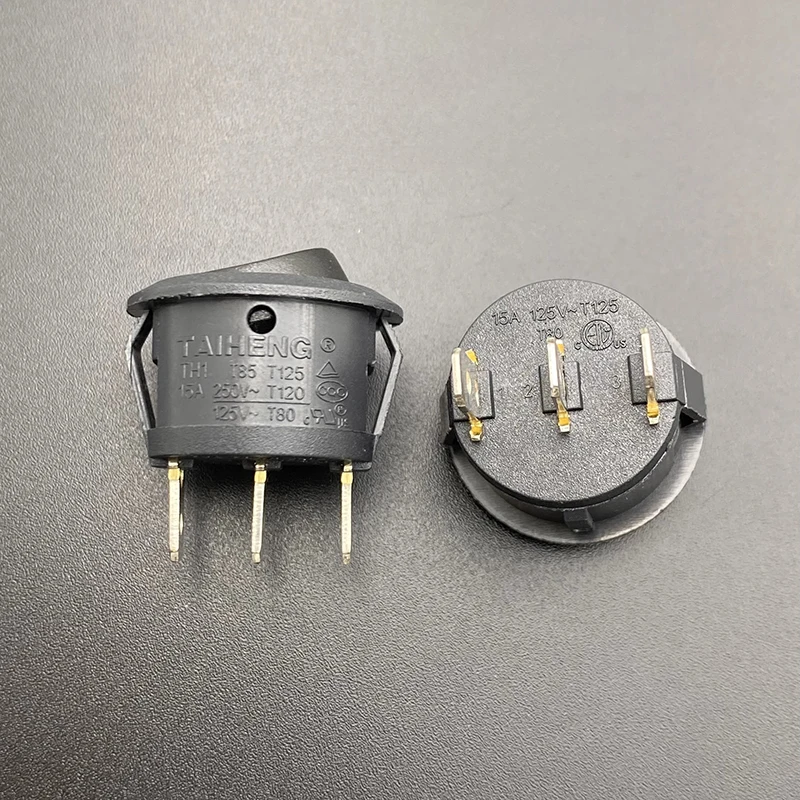 1~5PCS/LOT TH1 boat-shaped switch 3-pin 2-position high current 15A circular button power key