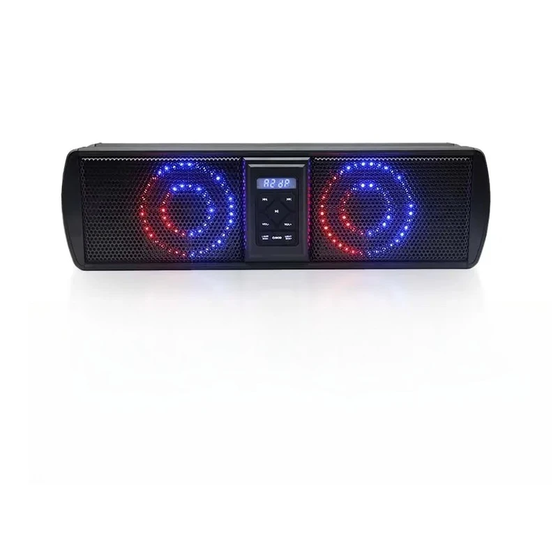 for UTV ATV Golf Cart 17 Inch Metal Sound Bar Off Road Outdoor Speaker Waterproof Audio System Car