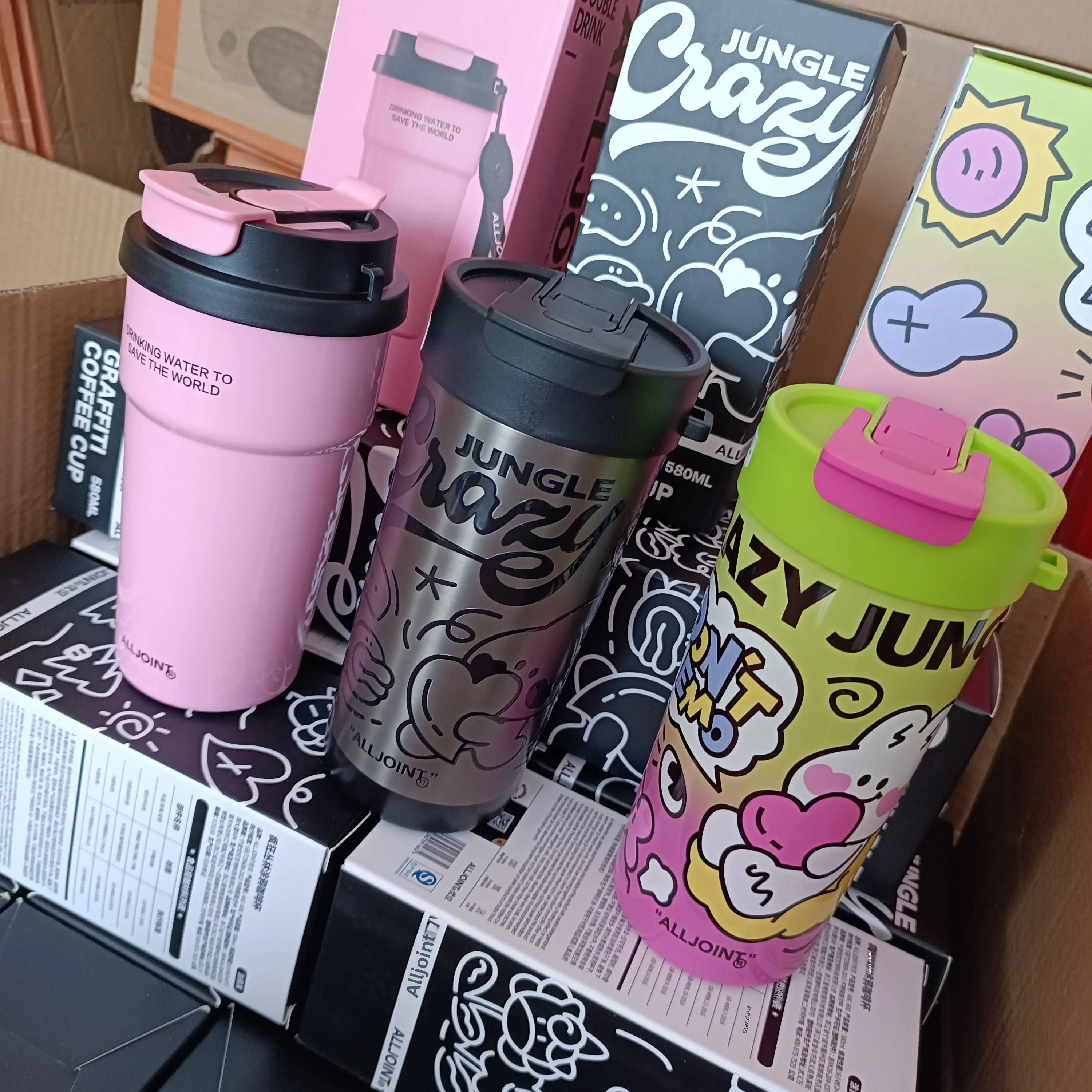 

Stainless Steel Insulated Coffee Straw Cup Ceramic Coated Inner Vessel Cold Resistant Durable Beverage Container