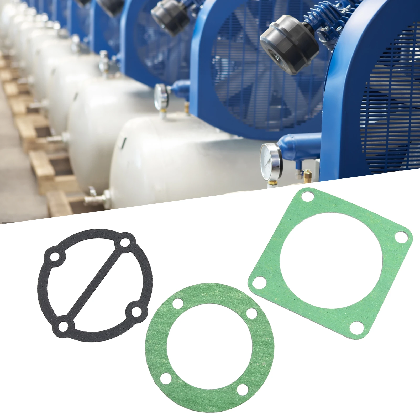 3In1 Air Compressor Cylinder Head Base Valve Plate Gaskets Washers 51 65 80 90 Type Air Compressors Valve Plate Gaskets Washer
