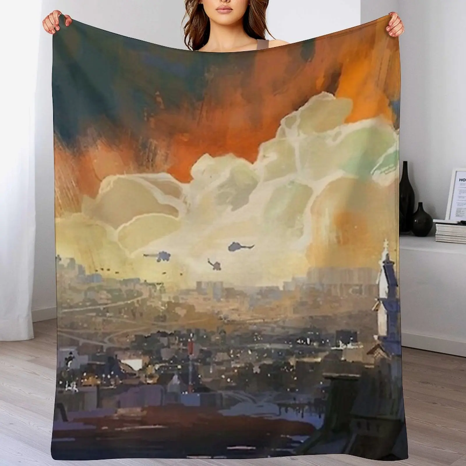 Disco Elysium Poster Throw Blanket Flannel blankets ands Blankets