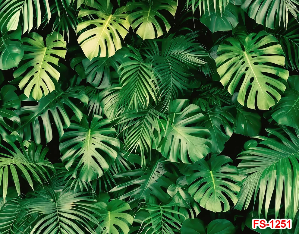 Зеленые листья природный пейзаж фоны для фотосъемки новорожденных детей декорация Весенняя стена фотография баннер реквизит