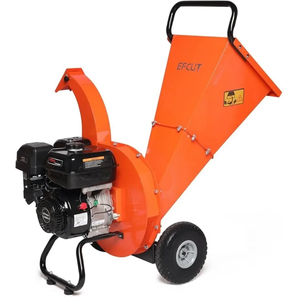 

new C40 Wood Chipper 4" inch Max Diameter Capacity 9 HP 274cc Gas Powered Engine Heavy Duty Shredder Mulcher