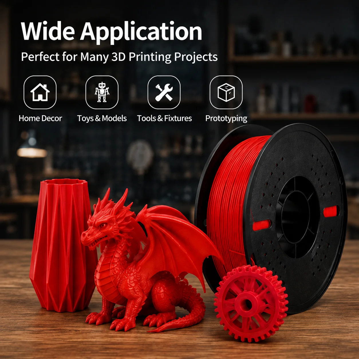 LANDU High Speed PLA Filament 1.75mm 1KG Basic PLA 3D Printer Filament Compatible With Bambu Lab AMS Creality Anycubic FDM Print
