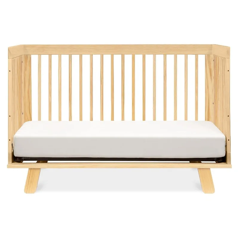 Babyletto Hudson 3-in-1 Convertible Crib with Toddler Bed Conversion Kit in Natural, Greenguard Gold Certified