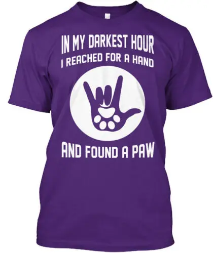 Premium Quality Asl Paw T-Shirt Made in the USA Size S to 5XL