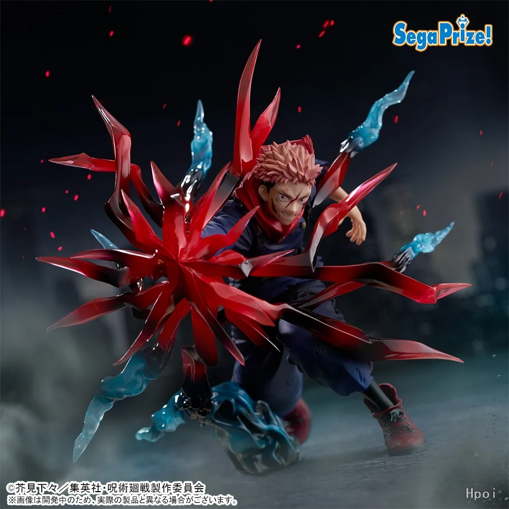 Original SEGA Anime Figure Luminasta Jujutsu Kaisen Yuji Itadori Black Flash Action Figurine Collector Toys 18cm Model Doll