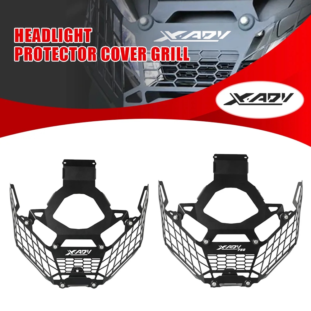 

For Honda XADV 750 Headlight Protector Cover Grill X ADV Part for 750 2017 2018 2019 2020 Motorcycle Accessories Stainless Steel