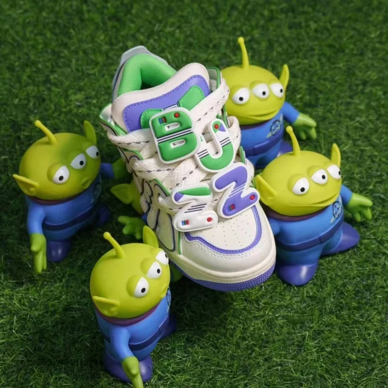 Disney Buzz Lightyear Fashion Man Sneaker Y2k styl Harajuku para buty gruba podeszwa koreańskie Casual kochanek buty na platformie