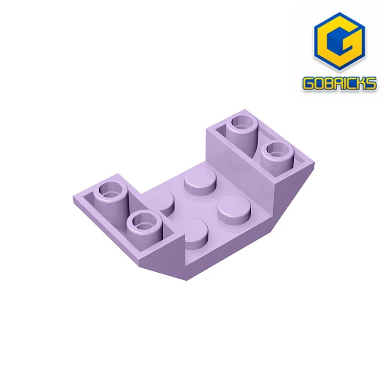 Gobricks GDS-683 ROOF TILE 2X4 INV. - 4x2 Reverse slope tiles compatible with lego 4871 children's toys Assembles Building Block