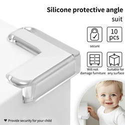 8/10/12pcs Transparent Anti-bump Corner PVC Padded Child Safety Corner Protector Baby Anti-bump Protector Table Corner