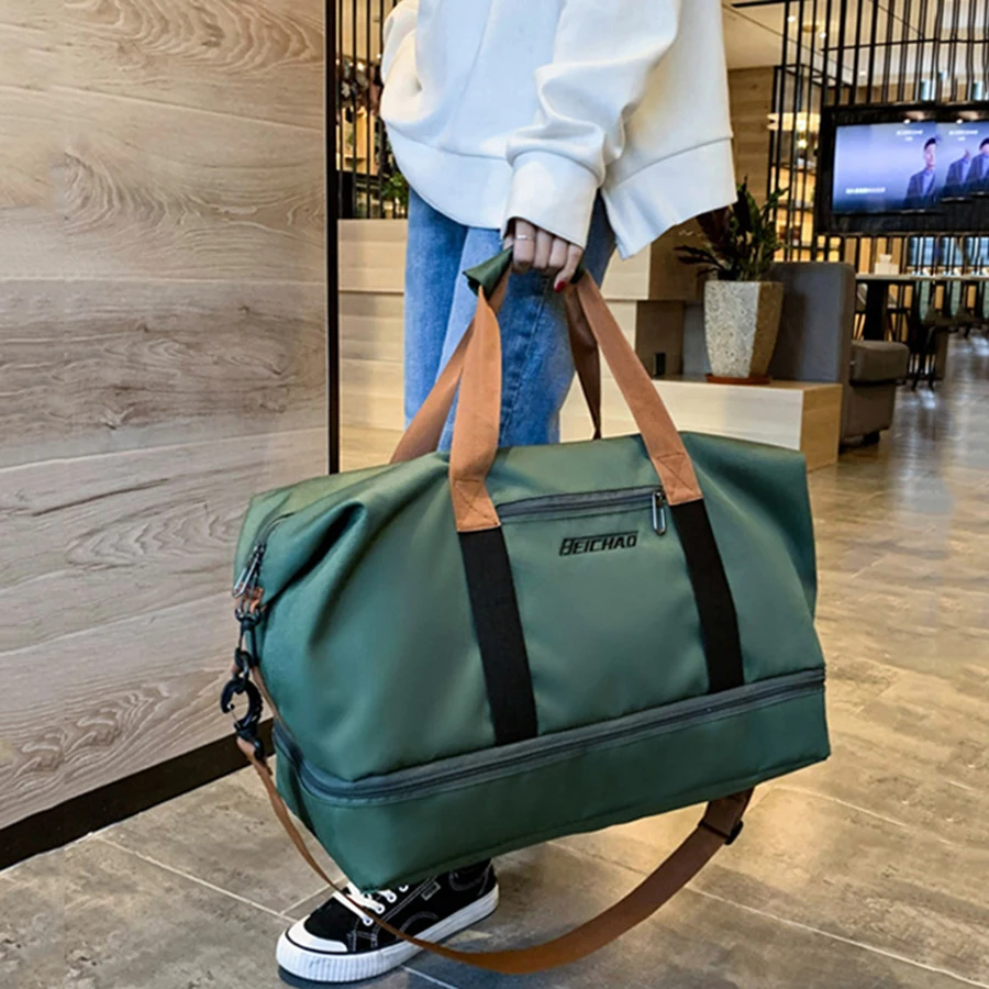 

Travel Bag Male Female Large-Capacity Hand Luggage Dry-Wet Separation Sports Fitness Bag Short-Distance Travel Package