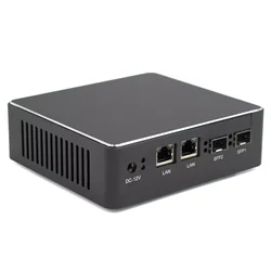 HYSTOU 2 * SFP Mini Computer Intel Celeron J1900 DDR3 4G 8G SATA + mSATA 1000Mbps VGA USB Desktop PC LINUX Windows10 PfSense