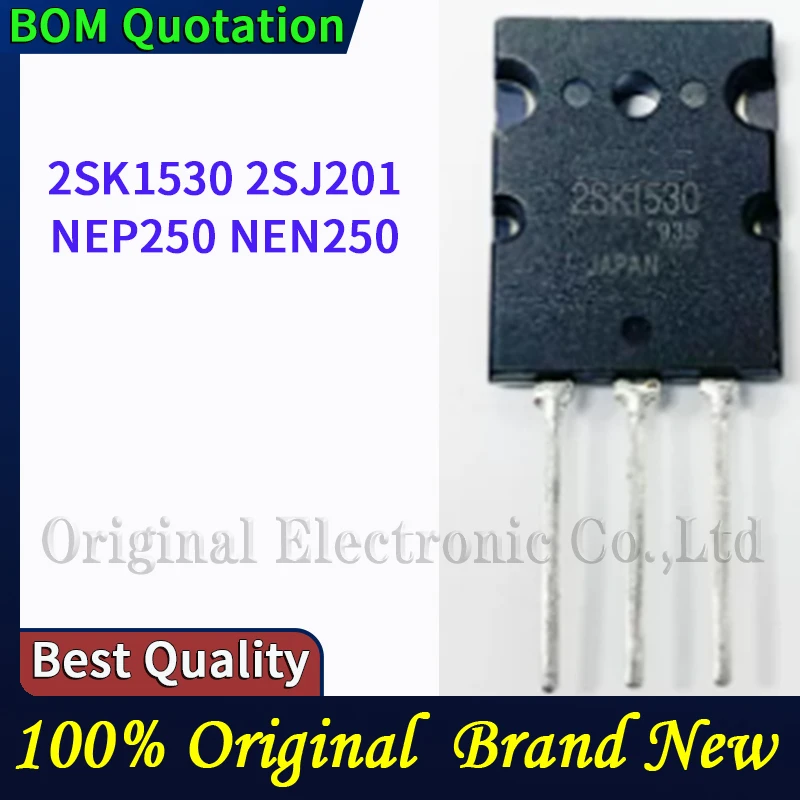 10pcs/lot 2SK1530-2SJ201 NEP250-NEN250 plastic casing Original  In stock High quality
