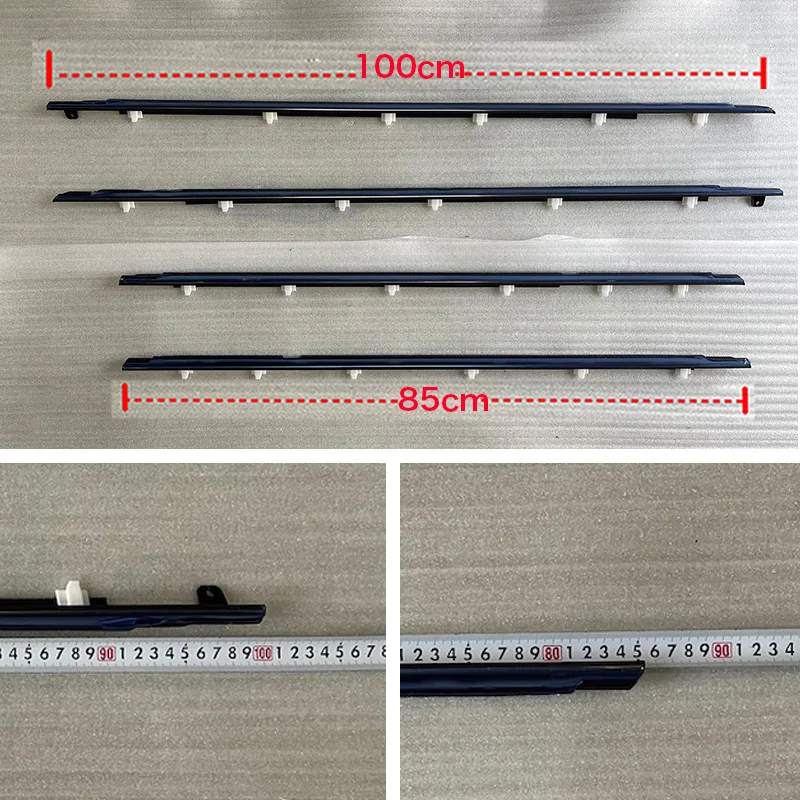 4Pcs Window Moulding Trim For Toyota Land Cruiser LC80 FZJ80 1990-1998 for Lexus LX450 1990-1998 Weatherstrip Seal 75710-60021
