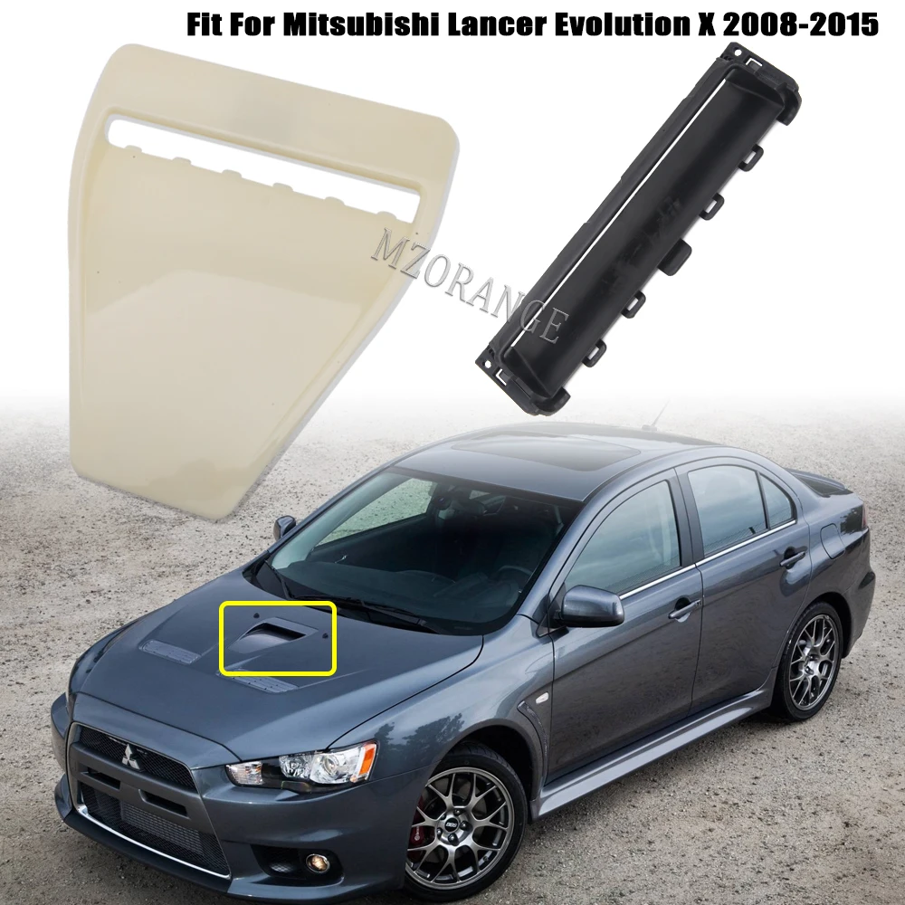 For Mitsubishi Lancer Evolution EVO X 10 2008-2015 Direct Hood Scoop Bonnet Insert Air Vent Intake Ducts Cover Car Accessories