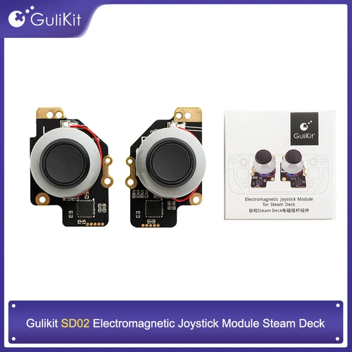 Gulikit Módulo de palanca de mando electromagnético para Steam Deck/Steam Deck OLED Diseño de palanca de mando sin deriva para reparación de accesorios de juego