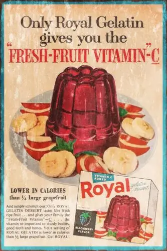 Royal Fruit Jelly Advertisement Retro Vintage Style Metal Sign, kitchen, gift sign