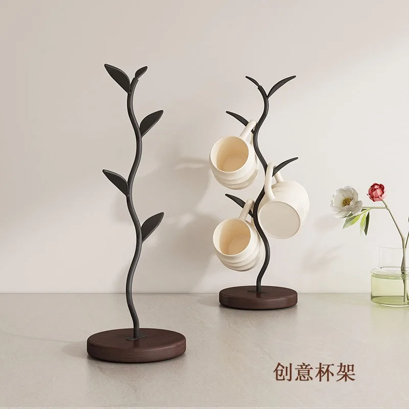 Creative ornament tree cup holder, household living room decorative cup holder, entrance key storage