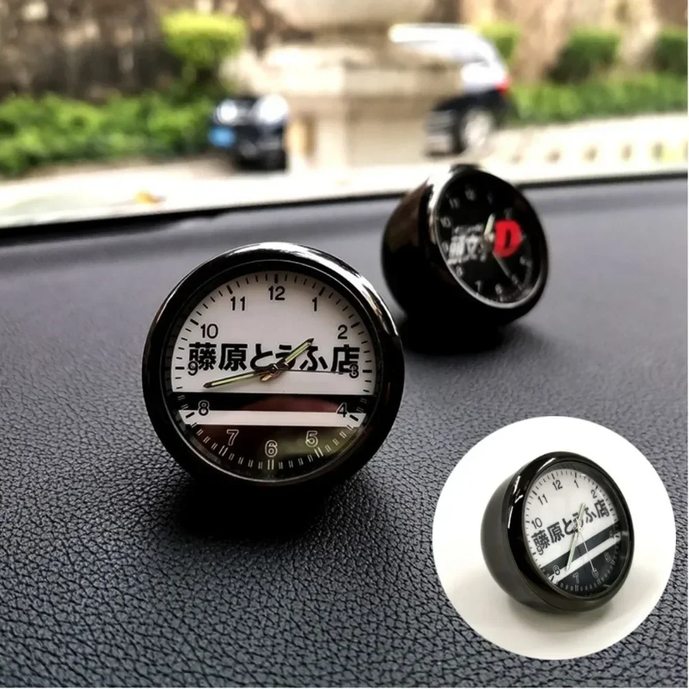 Car Ornament Clock Fujiwara Tofu Store Center Console Anime Initial D Car Modification Racing Accessories Aromatherapy Ornament