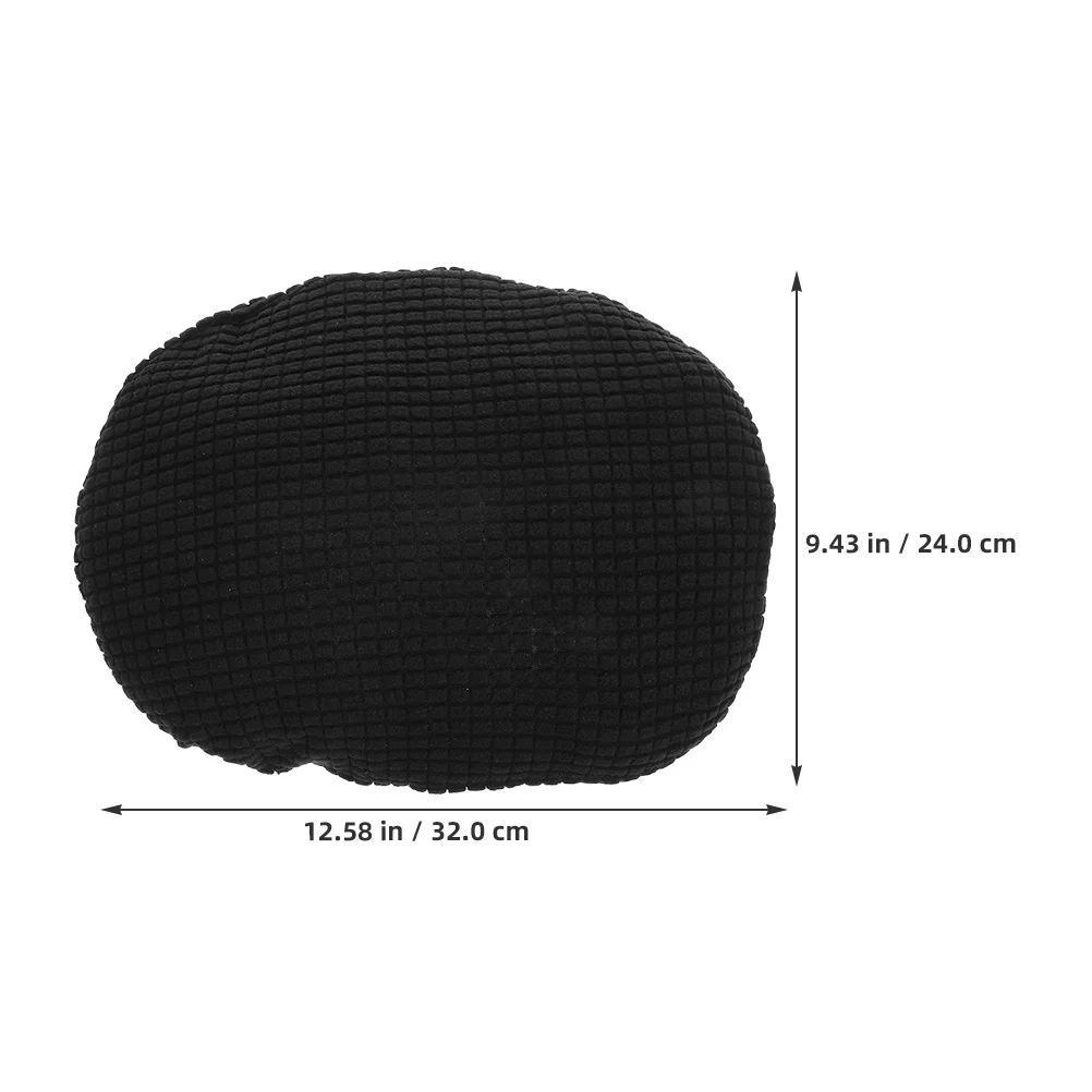 2 قطعة قماش سميك قابل للتمدد مكتب المنزل كرسي الكمبيوتر غطاء مسند الرأس سهل التركيب كرسي وسادة مقعد كم الأوساخ #6