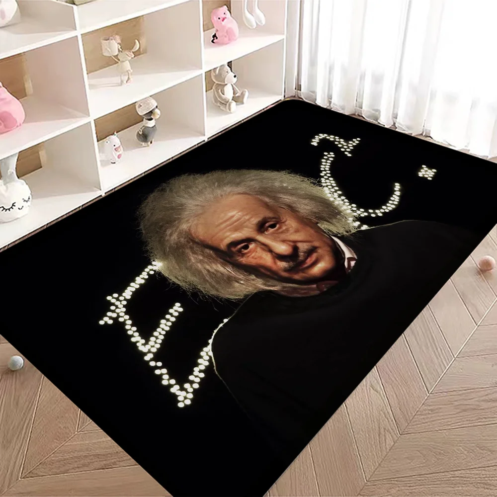 Art Albert E-Einstein Math Kitchen Mat Kids Room Bedroom Decoration Balcony Anti-Slip Doormat Living Room Alfombra