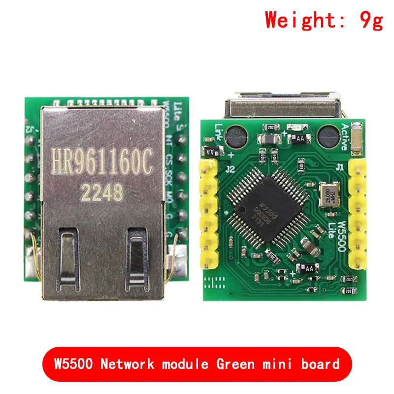 Moduł sieciowy Ethernet W5500 sprzętowy TCP/IP 51 / program mikrokontrolera STM32 przez W5100 — zdjęcie produktu 5