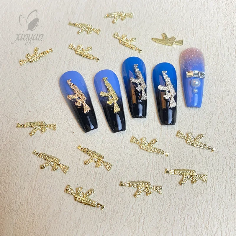 joias-para-unhas-acessorios-de-metal-estilo-punk-com-formato-de-pistola-vintage-decoracoes-de-liga-para-unhas-atacado