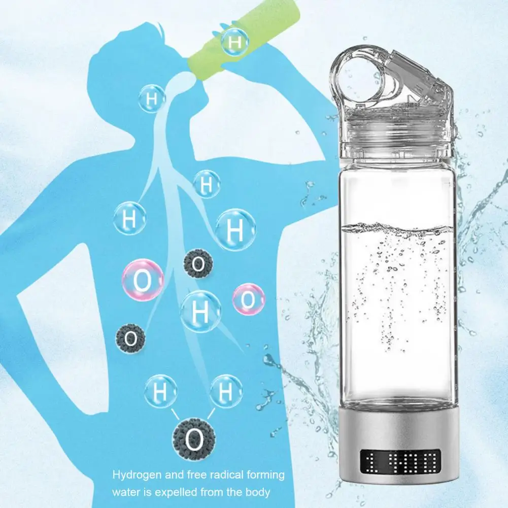 

Hydrogen Water Cup Electrolytic Technology Water Bottle Portable Hydrogen Water Ionizer Cup Bottle Set for Home Office