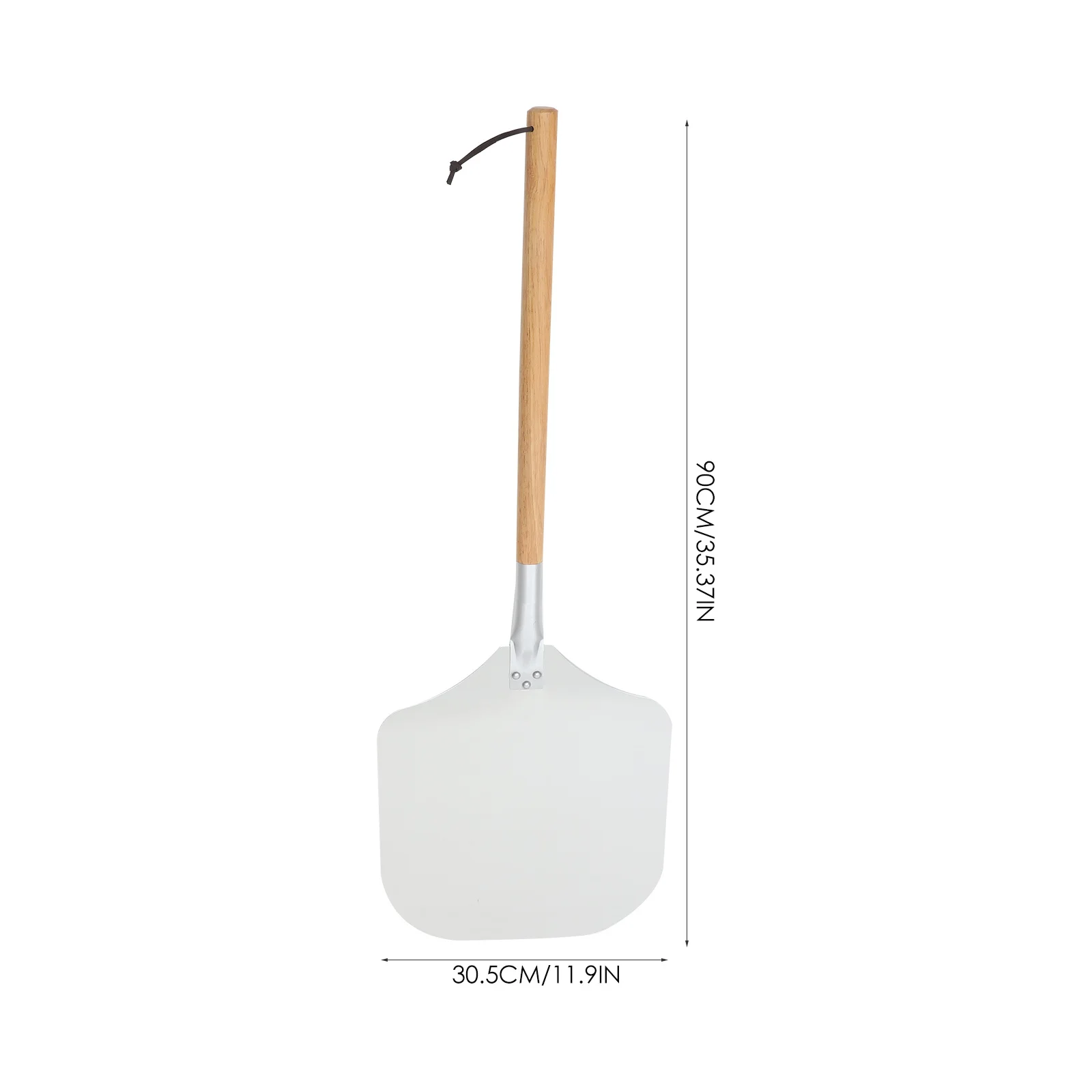 

2 pcs 1 Set Aluminum Pizza Shovel Cutter Baking Tools Cake Transfer Lightweight Rustproof Detachable Handle Kitchen Ware Baking