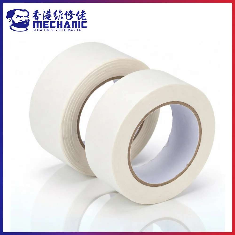 MECHANIC 20m Off-white 0.15mm Masking Tape Single Side Trace-less Crepe Paper Adhesive Oil Painting Sketch Car Painting Supplies