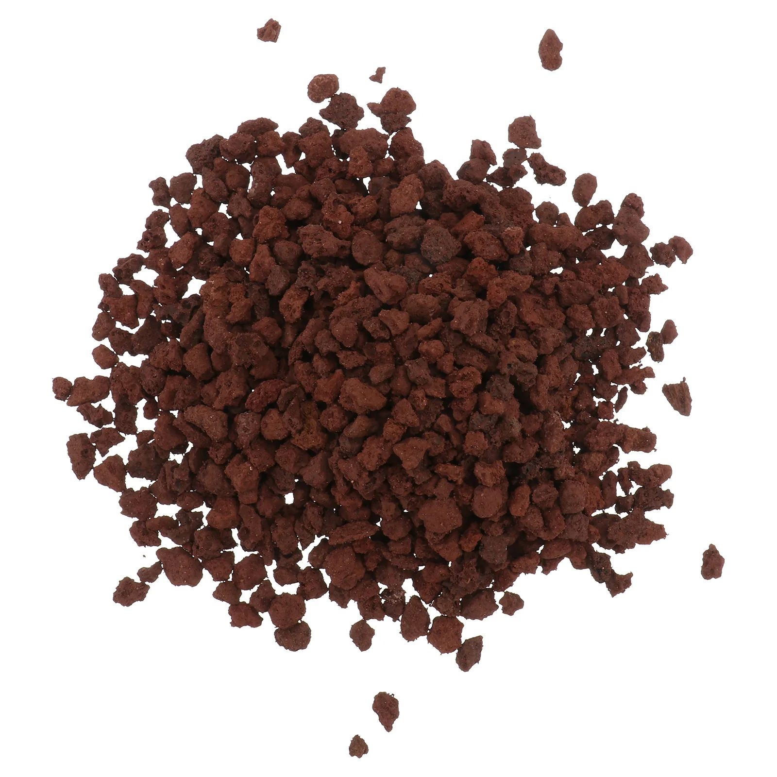 

500g Volcanic Rocks Dark Red Aquarium Filter Stone Effective Filtration Material Fish Tank Ornament Aquatic Habitat Filter Media