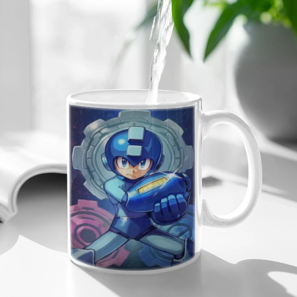 Rockman Megaman Game Coffee Cups Ceramic cups creative cups and cute mugs Personalized Gift Cup For Tea