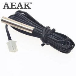 50CM 1M 2M 3M NTC Thermistor Temperature Sensor Waterproof Probe Wire 10K 1% 3950 W1209 W1401 cable AEAK