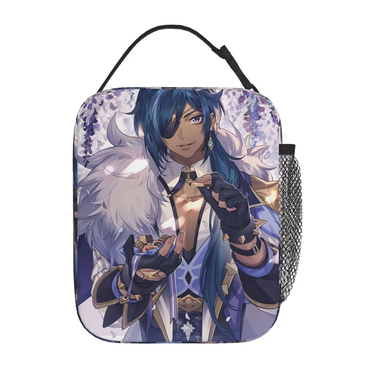 Kaeya Game Genshin Impact Anime Insulated Lunch Bag for Women Kids Leakproof Food Boxes Thermal Lunch Box Tote