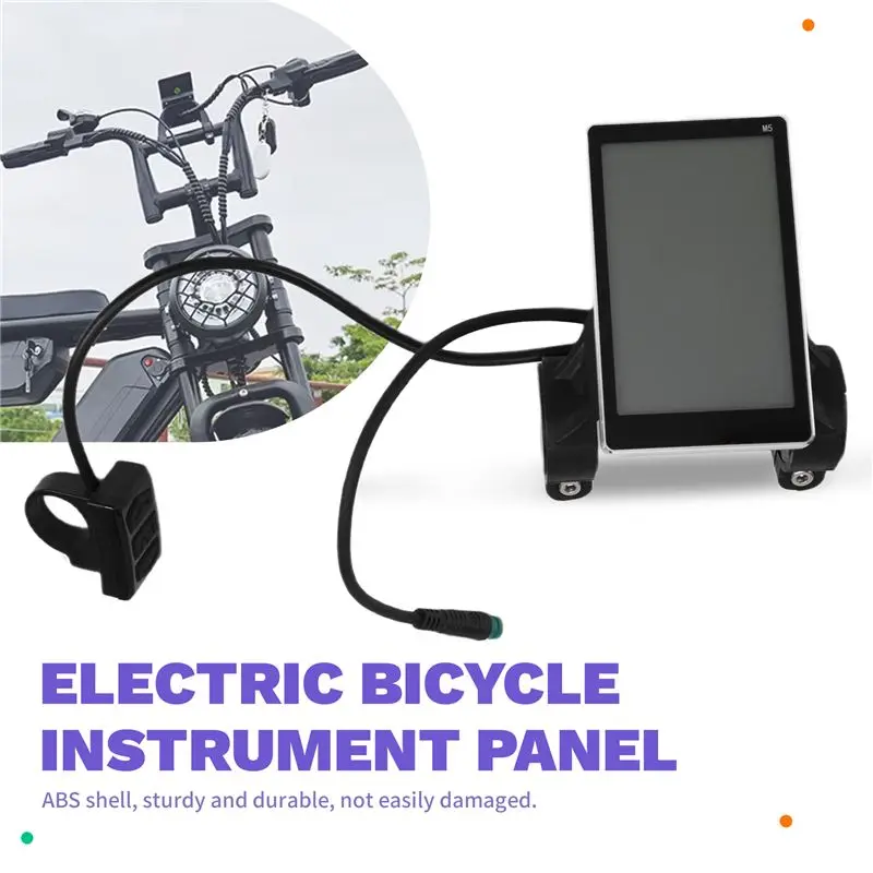 AEF2-Fatbike Accessoires Dispaly Version Waterproof Screen LCD Speed Meter For Fatbike OUXI V8 M5 Scooter Parts image 5