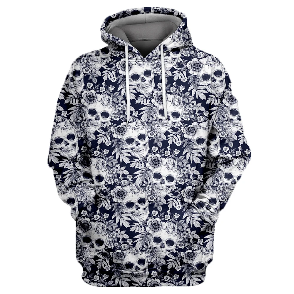 

White Rose Skull 3D Full Printed Hoodie For Men/Women New Fashion Sweatshirt Streetwear Zip Pullover Casual Jacket Tracksuits