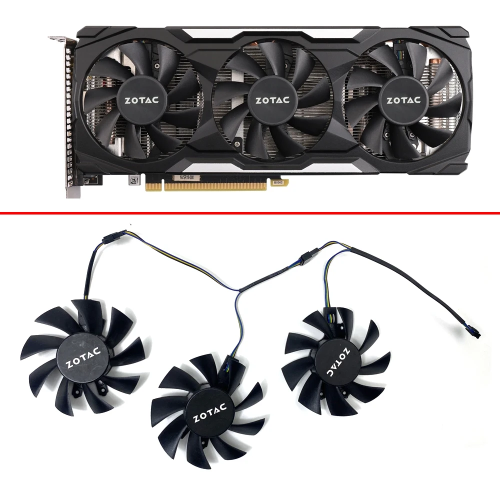 NEW Cooling Fan 75MM 12V GPU FAN RTX2060 SUPER For ZOTAC GeForce RTX 2060 1660Ti RTX3060 Graphics Video Card Fans