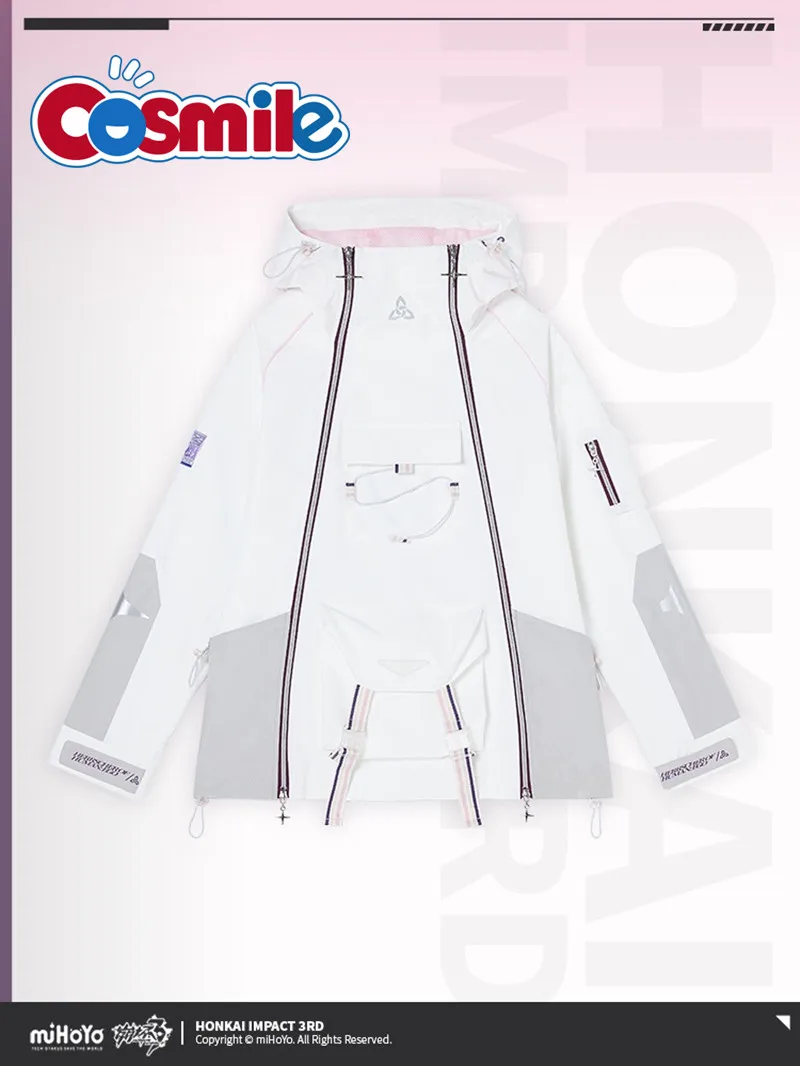 

Cosmile Anime Honkai Impact 3rd Elysia White Coat For Women Men Casual Clothes Costume Daily Game Cosplay Cute C