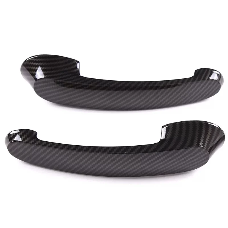 For Mercedes Smart Fortwo Forfour 453 2015-2021 Carbon fiber Car Accessories Exterior Door Handle+Door Bowl Cover Trim Frame