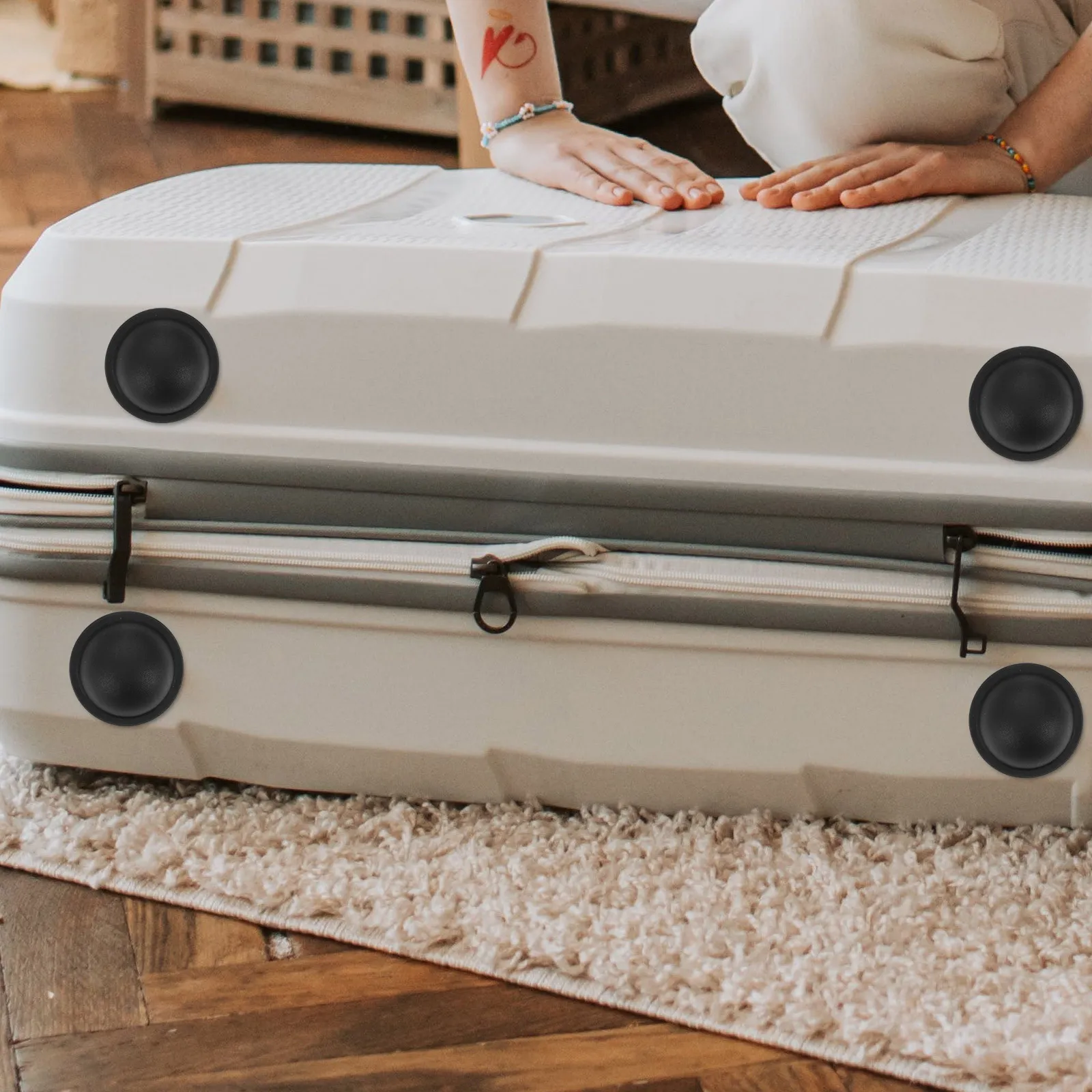 

50 шт. пластиковых ножек для чемоданов, защитные круглые накладки для сумок, сменные опорные ножки для багажа, аксессуары, опорные стойки