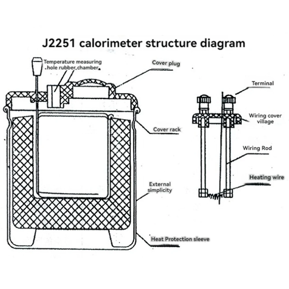 A56XQ Physical Electrical Laboratory Equipment Calorimeter Teaching Apparatus,Specific Heat & Electrothermal Equivalent