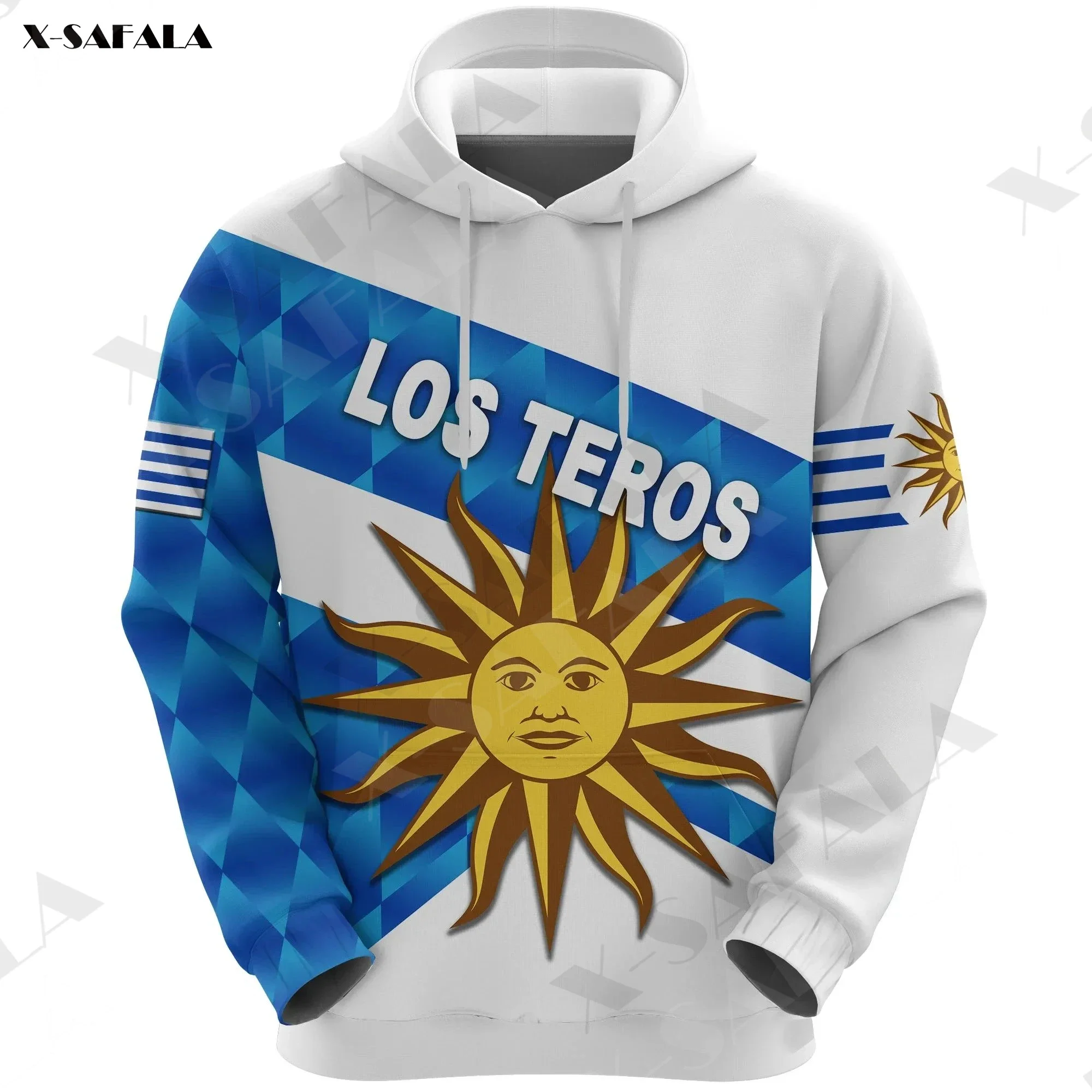 2024 Uruguay Rugby Los Teros Sporty Sun 3D Print Hoodie Man Women Pullover Tracksuit Outwear Jersey Zipper Sweatshirt Casual