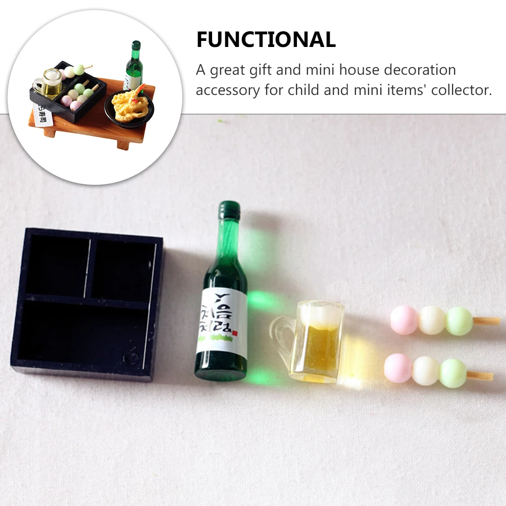 

3pcs Micro Sushi Mini House Decor Japanese Style Miniature Food Ornaments For Dollhouse Accessories Gift