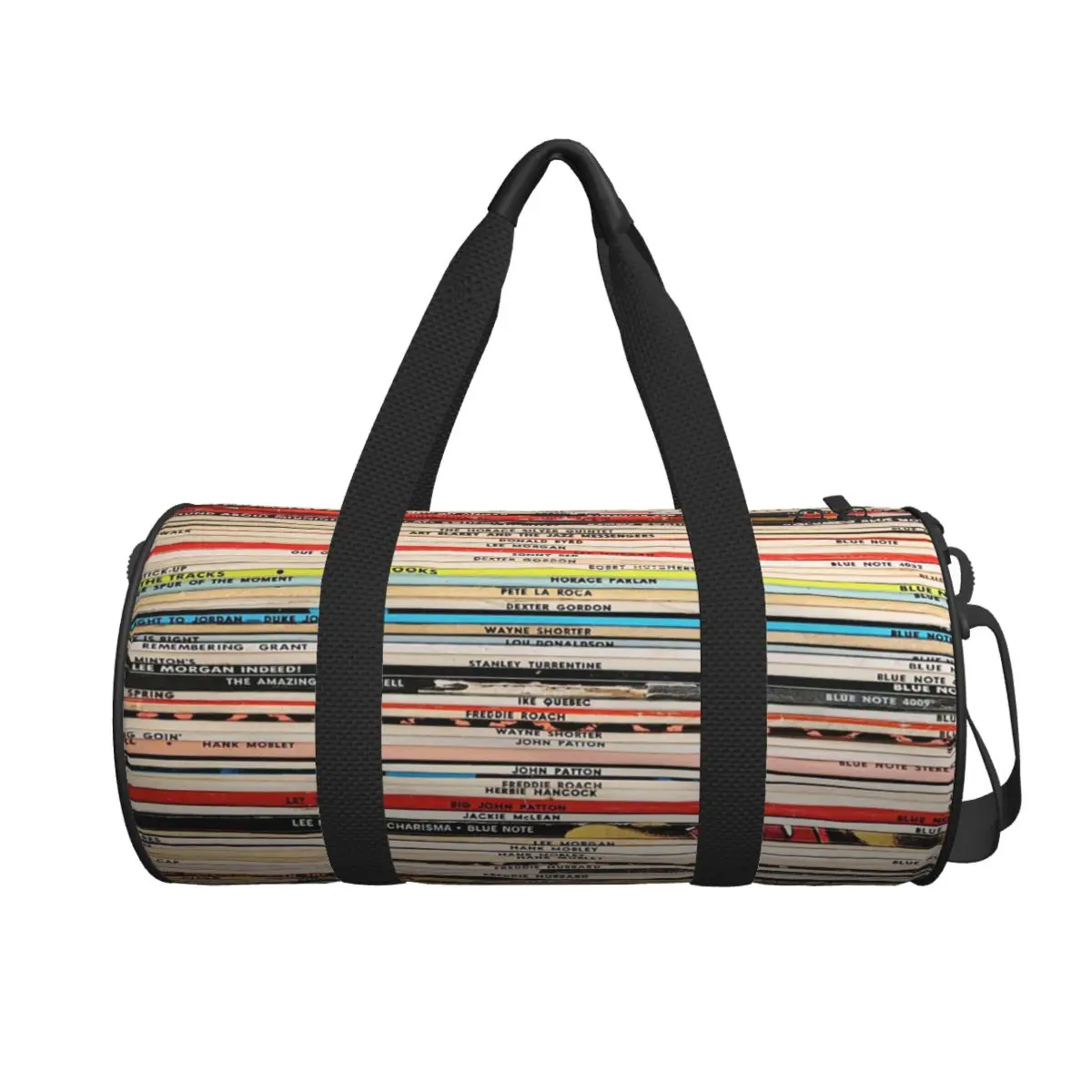 

Blue Note Vinyl Records Large Duffle Gym Bag Waterproof Duffle Travel Bags Handbags Fitness bag