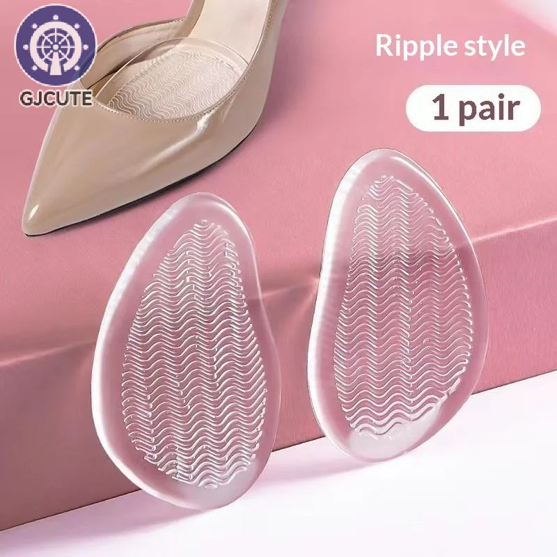 1Pair Forefoot Orthopedic Insoles Women Soft Silicone Gel Cushion Relieve Foot Pain Metatarsal Support Insert Pad Shoes Insoles